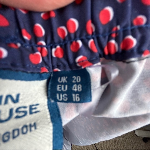 Mountain Warehouse Polka Dot Running Hiking 3.5" Shorts Blue Red Size 16 - Picture 11 of 12